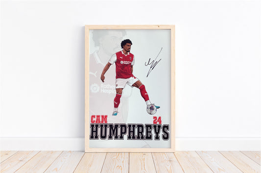 Cam Humphreys Signed A4 print