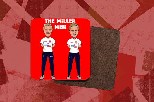 The Miller Men Single Hardboard Coaster