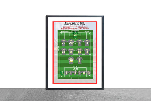 2014 League One Play off final print
